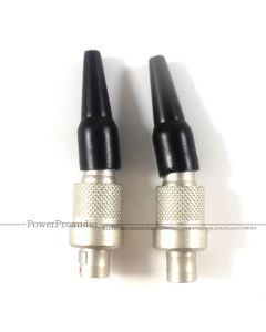 2pcs  3 Pin Stereo Screw Lock Connector fits for Sennheiser 2000,3000,5000      