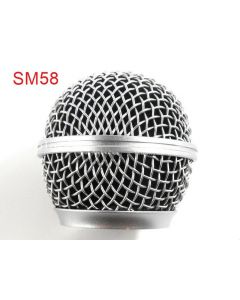 2 PCS Replacement Ball Head Mesh Microphone Grille for Shure SM58 SM58S SM58LC