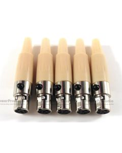 5pcs XLR  4 Pin Male Plug  MIC Microphone Audio Cable Connector 