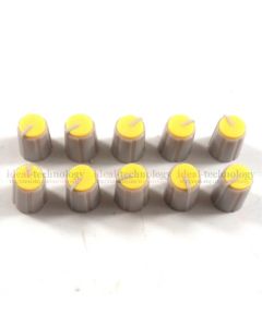 10pcs Rotary Potentiometer fader knobs For Allen & Heath GL2400 PA12 yellow