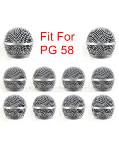 10pcs /lot Replacement Ball Head Mesh Microphone Grille Fits For shure PG48 PG58