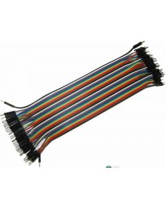 1pc 40P 20cm 2.54mm male to male Dupont Wire Color Jumper Cable
