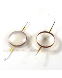  2 pcs 44.4mm Polyester diaphragm Voice Coil  Repair 8 Ohm Round Wire 8 ohm