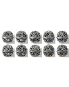 10PCS New Replacement Ball Head Mesh Microphone Grille for Shure BETA58 BETA58A 