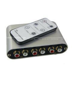 Audio Signal Switching selector 3way input 1way Output / 1-in 3-out remote