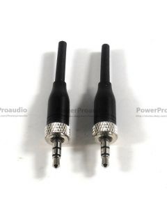 2pcs black 3.5mm Stereo Screw Lock Connector for Sony Saramonic Microphone 