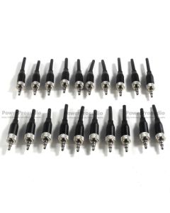 20pcs black 3.5mm Stereo Screw Lock Connector for Sony Saramonic Microphone