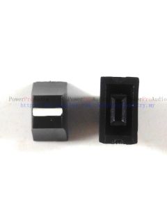 10pcs Black Potentiometer Fader Knob Cap 12mmLx7mmW For Pioneer Mixer Equalizer