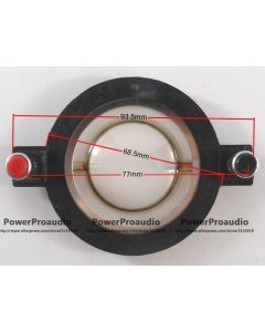 Replacement 8 ohm Diaphragm(Mylar)-34.4mm Voice Coil;Push Down Round Terminals Flat Wire CCAR