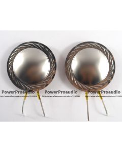 2PCS Diaphragm for  Driver Titanium Dome Voice Coil  44.4mm 8 ohm 1.75inch Round Wire